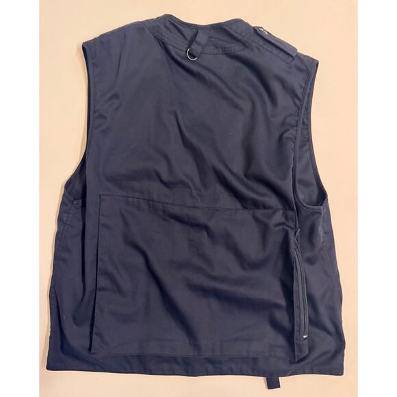 Vintage Moose Creek Men's Fishing Vest Navy Size M 10 Pocket - Picture 4 of 4